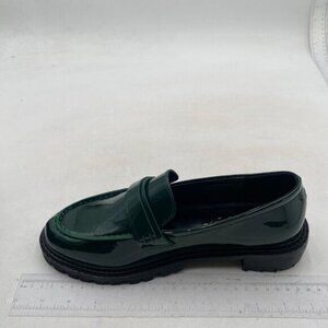 FOWT Women's Low Chunky Heel Loafers Round Toe Platform Flats Shoes